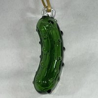 Glass Christmas Pickle Ornament