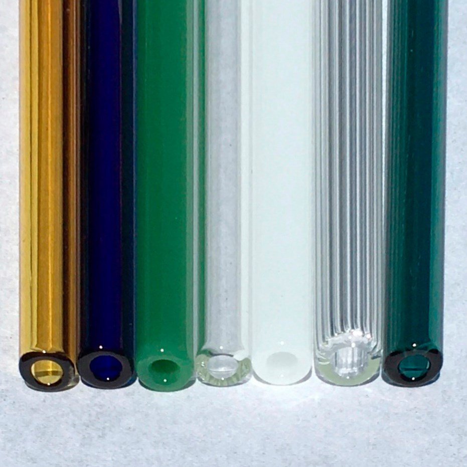 Glass drinking straw (single)