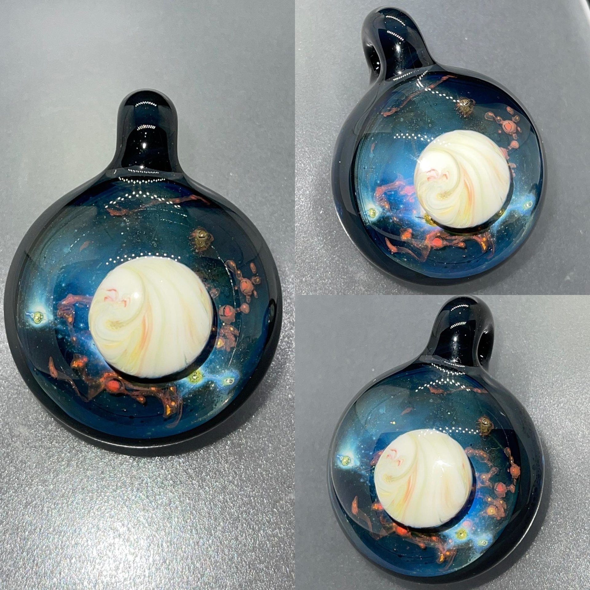 Galaxy Pendant with Silver & Copper