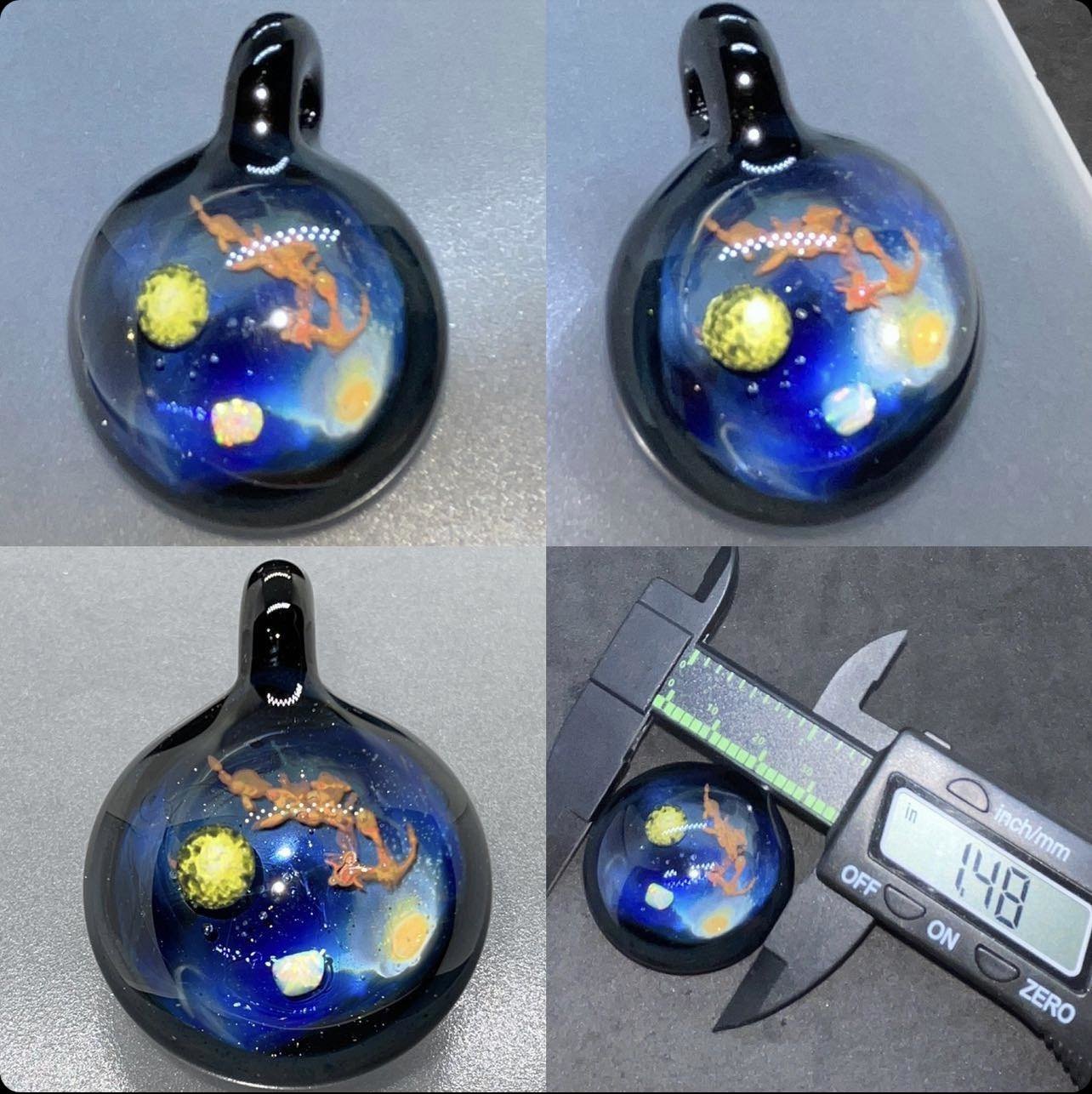 Galaxy Pendant with Silver & Copper
