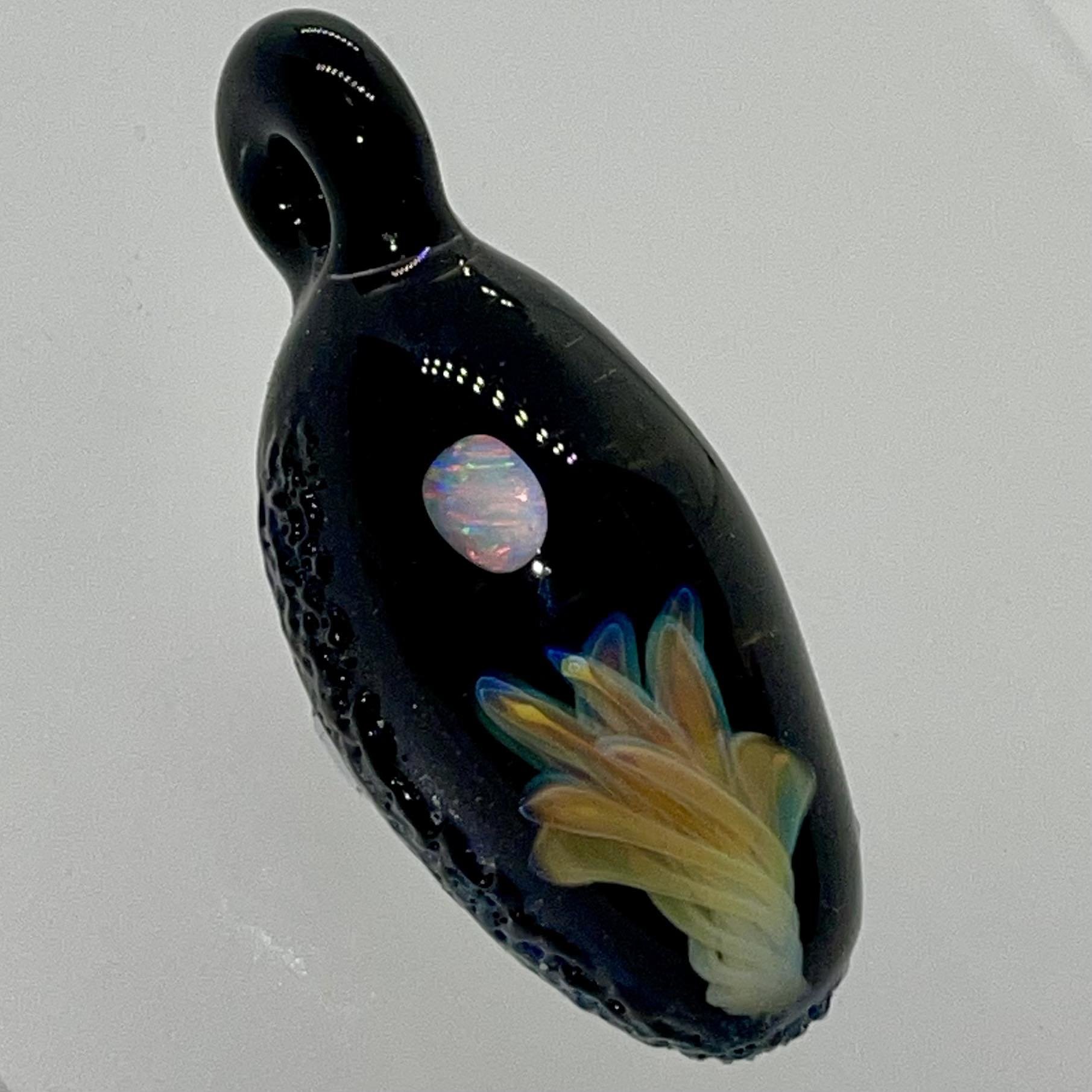 Floating opal implosion pendant