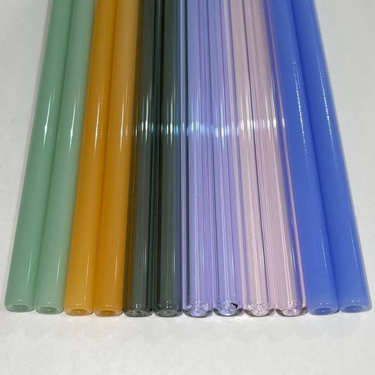 Glass drinking straw (single)