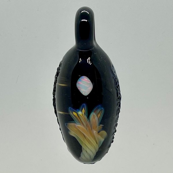 Floating opal implosion pendant