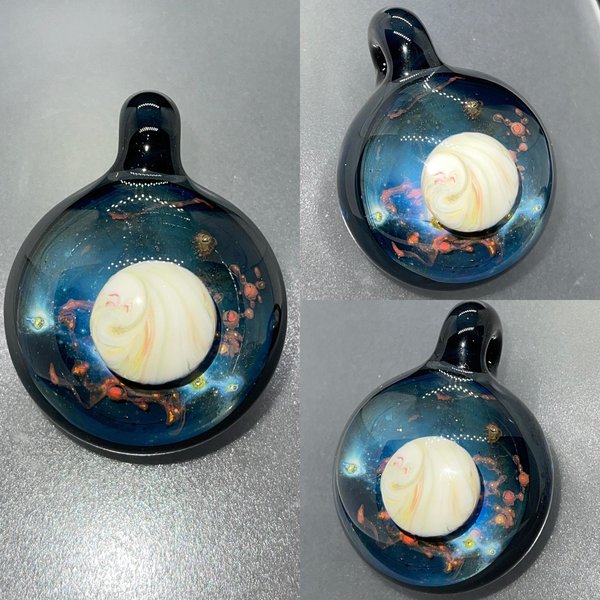 Galaxy Pendant with Silver & Copper