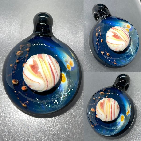 Galaxy Pendant with Silver & Copper